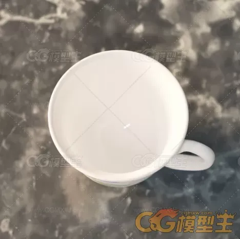 次世代材质茶杯，瓷杯3D模型-3