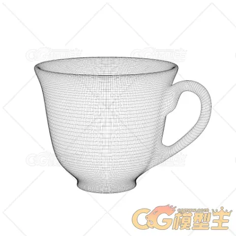 次世代材质茶杯，瓷杯3D模型-6