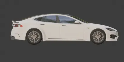 特斯拉Model 3汽车3D模型