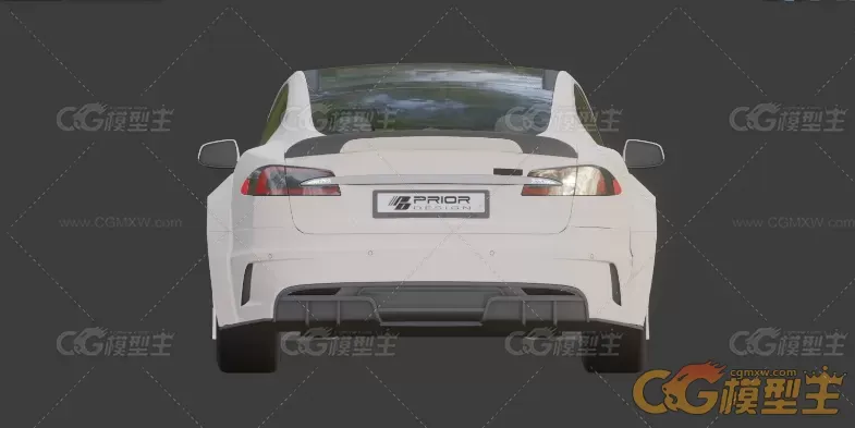 特斯拉Model 3汽车3D模型-2