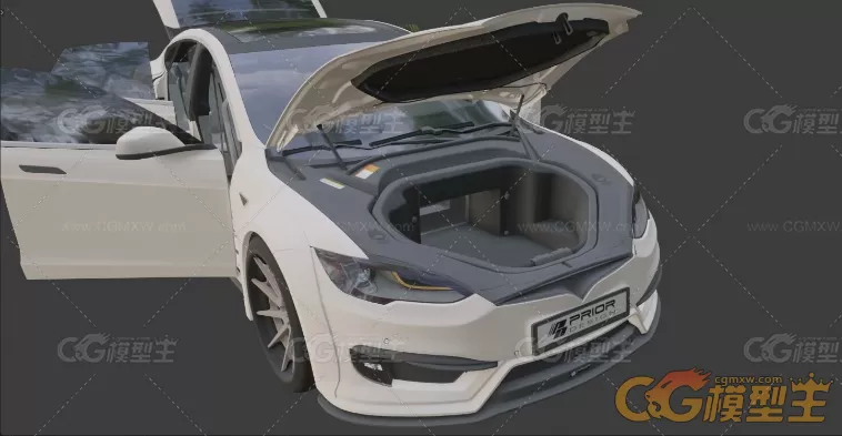 特斯拉Model 3汽车3D模型-5