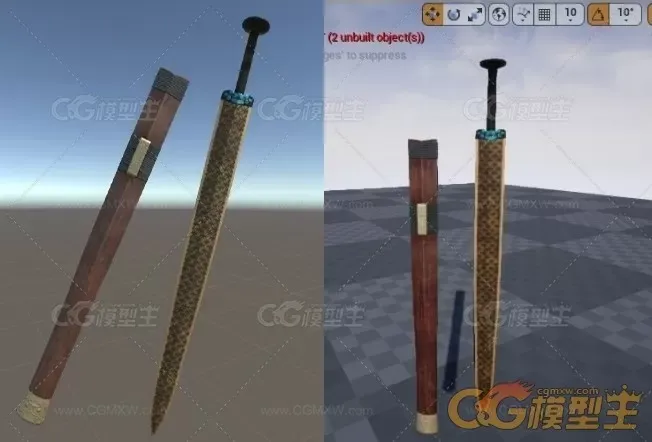 古代宝剑3d模型-5