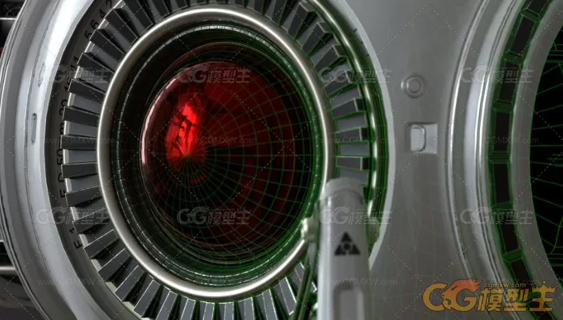 蜘蛛型四足科幻机器人3D模型-10