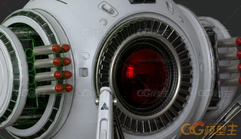 蜘蛛型四足科幻机器人3D模型-11