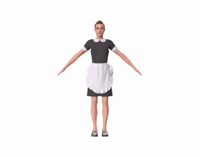 次世代材质家庭主妇3D模型