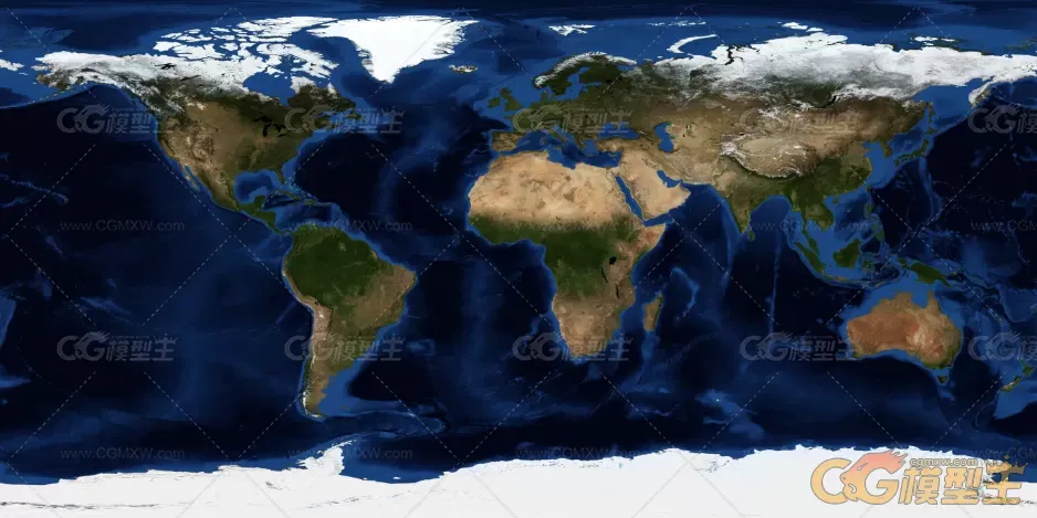 带夜景的地球3D模型-8
