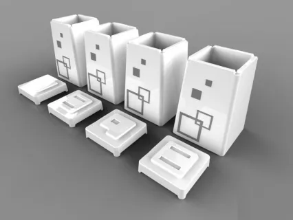 一套实用牙签盒3dm犀牛模型下载！全套做工精致的牙签盒3d模型3dm格式犀牛模型下载！