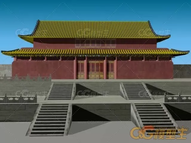大气的故宫max模型下载！皇城宫殿皇宫3dmax模型下载！故宫紫禁城3d模型下载！-3
