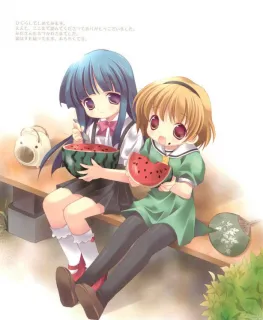 笃见唯子插画家同MITAONSYA画师合作的2本大眼萝莉插画集