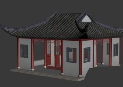 古建筑3dmax模型下载！中国古建筑房子3dmax模型下载！古代房子建筑物3dmax模型下载！