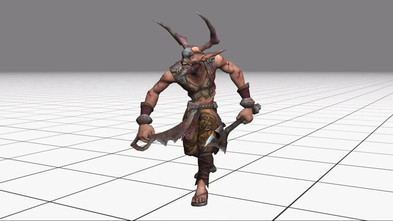 地精食人魔 带绑定动作