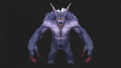 卡通 Q版 怪物 狼人 恶魔 兽人