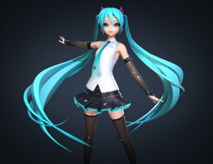 初音未来 二次元卡通角色模型