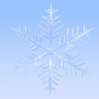 【3D模型】雪花，雪，白雪，冰晶