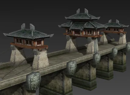 赤壁桥3D模型