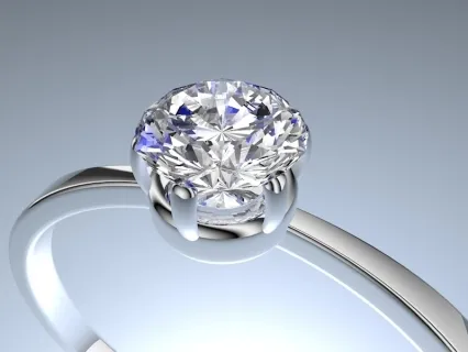 【钻石戒指】戒指，婚戒，钻戒模型