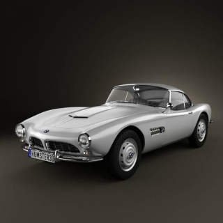 【车模型】汽车，豪车，跑车，赛车，BMW 507 coupe 宝马