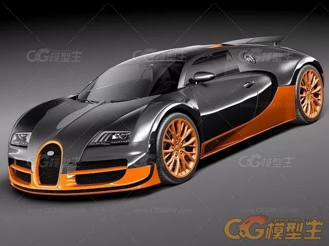 【车模型】汽车，豪车，跑车，赛车，Bugatti veyron ss 布加迪-1