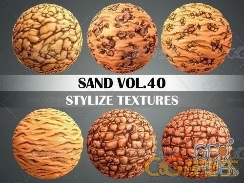 59种独特风格化纹理 Stylized Texture Pack - VOL 5 Texture-2