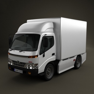 【车模型】汽车，豪车，跑车，赛车，Hino 300 StandardCab Box 日野货车