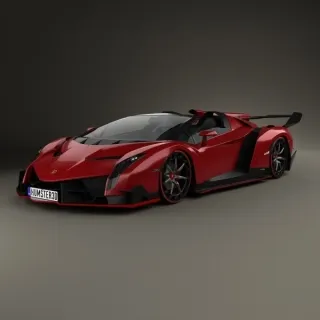 【车模型】汽车，豪车，跑车，赛车，Lamborghini Veneno Roadster 兰博基尼
