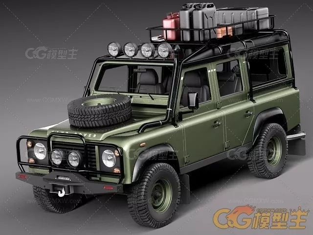 【车模型】汽车，豪车，跑车，赛车，Land Rover Defender Expedition 路虎卫士探险队-1