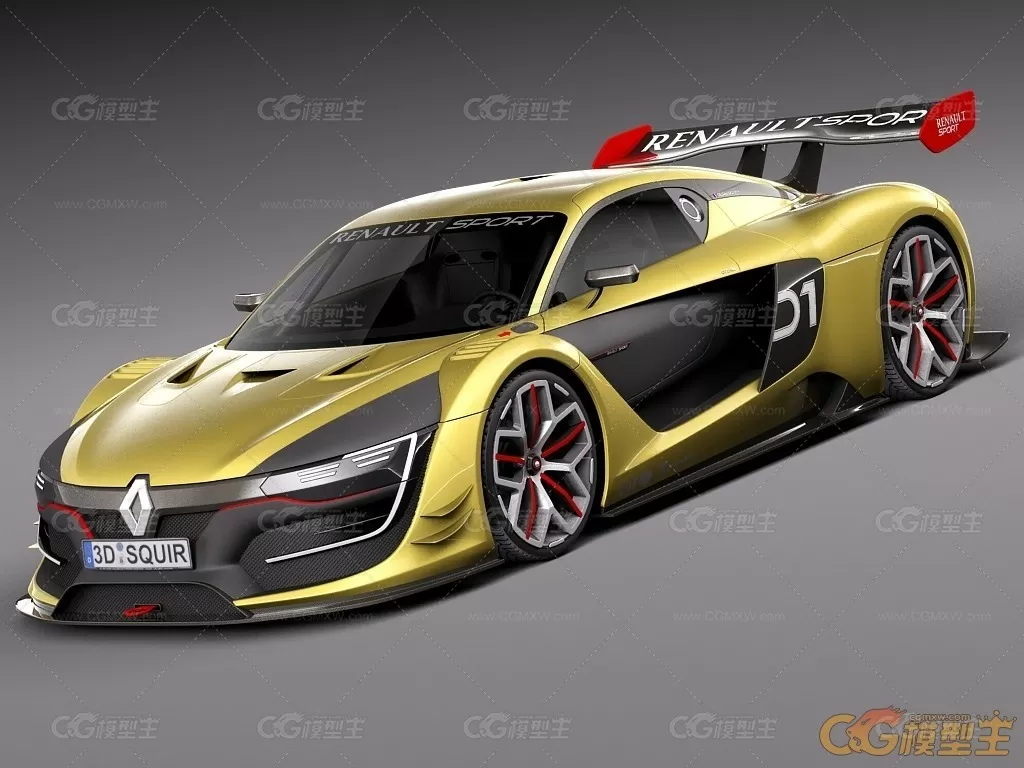 【车模型】汽车，豪车，跑车，赛车，Renault Sport RS01 雷诺运动-1