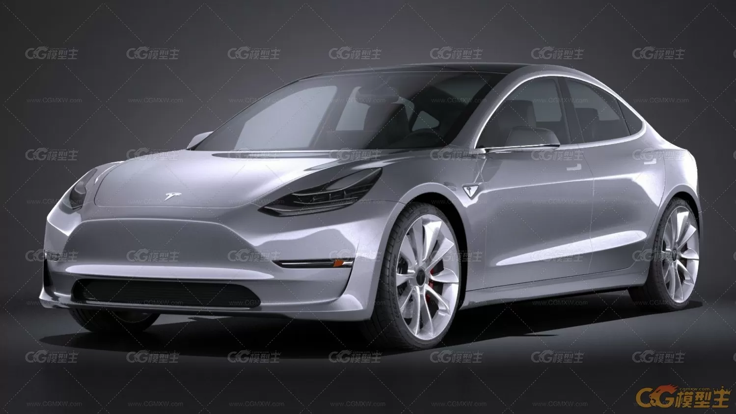 【车模型】汽车，豪车，跑车，赛车，Tesla Model 3 2018 特斯拉Model 3-1