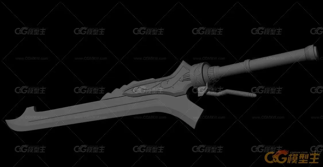 游戏兵器3dmax模型下载！刀冷兵器武器3dmax模型下载！-3
