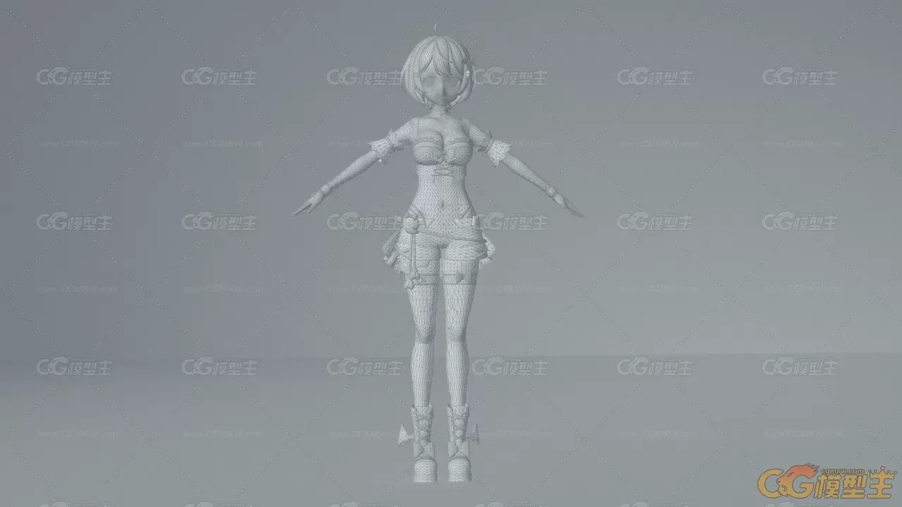 二次元日韩风格女角色模型MMD-2