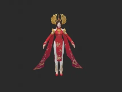 古风游戏美女角色模型