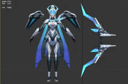 科幻机甲女弓箭手 未来机甲女战士 女士兵