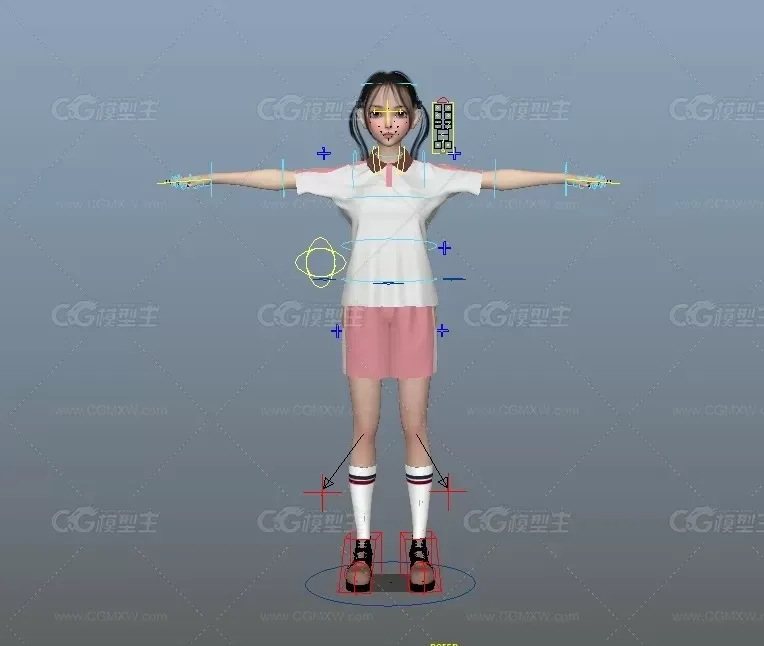 女神制服  可爱萝莉大眼萌妹子校服双马尾洛丽塔 cosplay-7