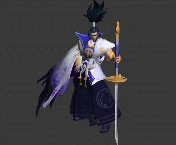 男武士游戏人物模型