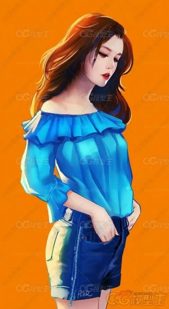 A站国人画师Peterxiao的头像写实CG插画分享418P-4
