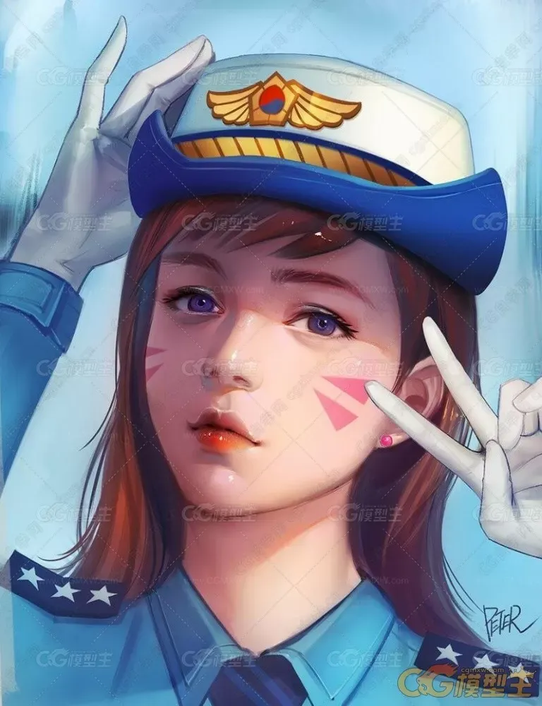 A站国人画师Peterxiao的头像写实CG插画分享418P-6