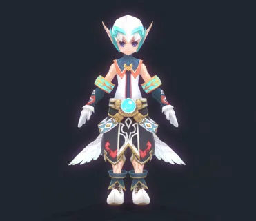 二次元卡通小男孩
