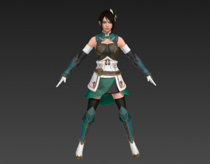 女战士3d游戏模型