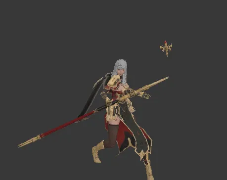 高级装备女法师3D模型