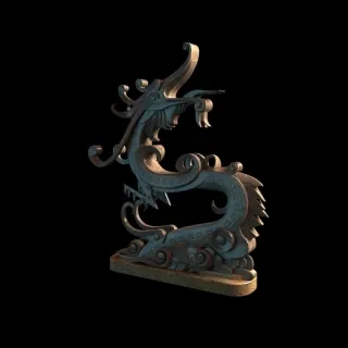 【龙模型】龙，中国龙，飞龙，腾龙，图腾，神话，玉玺，雕塑