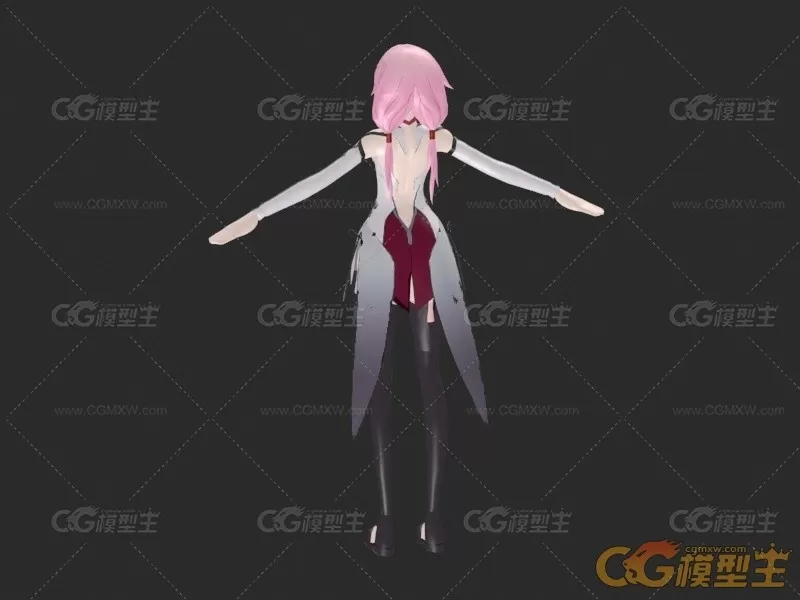 日韩女角色3D模型-3