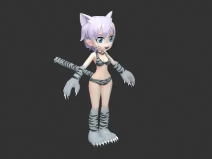 卡通女猫妖