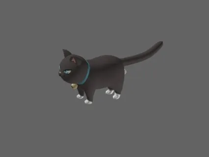 黑猫3D模型