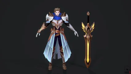 欧美风格中世纪男战士3d模型