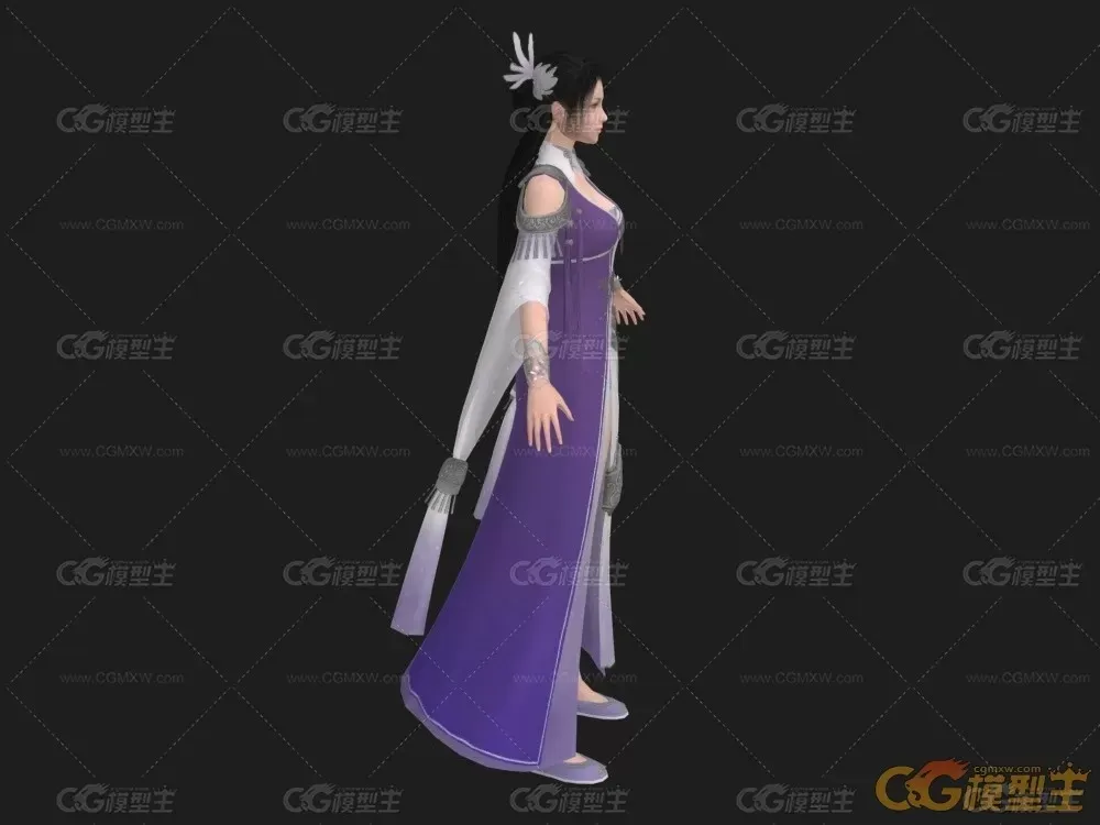 古代美女角色模型-4