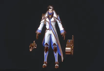白衣帅哥次世代角色模型