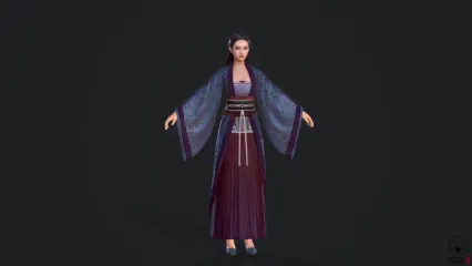 漂亮的古代女孩子模型