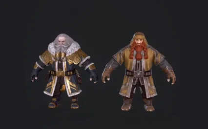 矮人战士模型