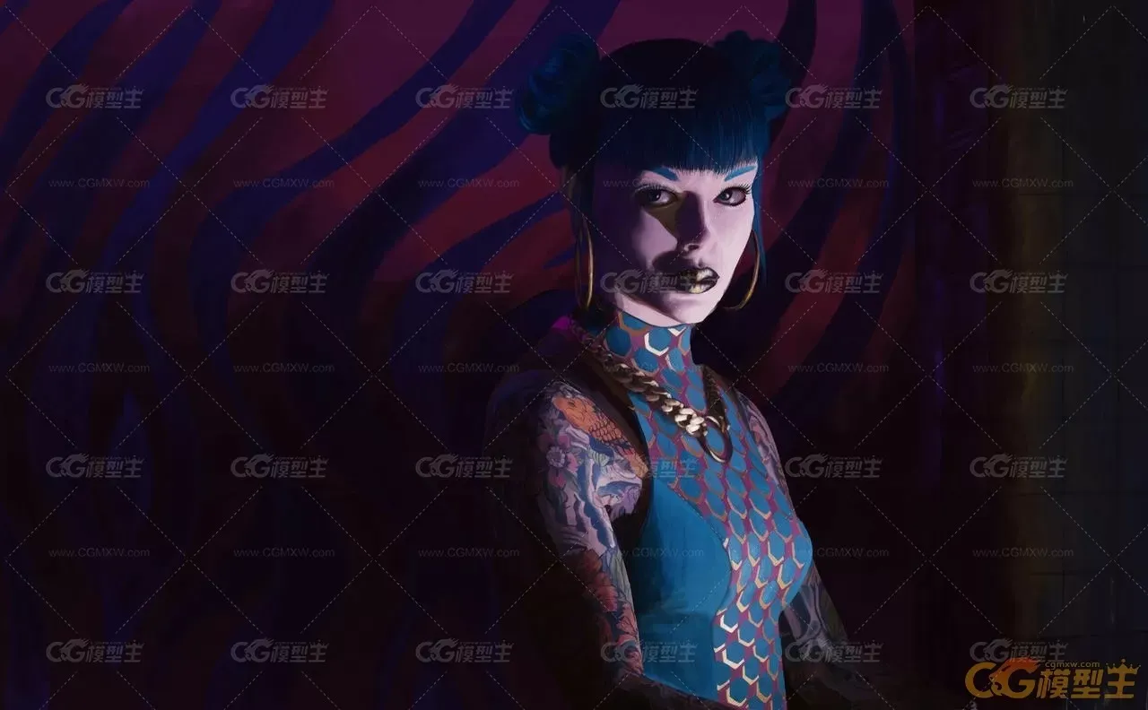 超好看的赛博朋克风格美女 Cyberpunk 2077 - Cheri Nowlin-7