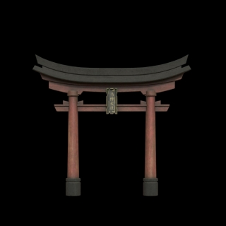 次世代日本神社鸟居torii【附带substance 3D painter（7.4.3）文件】